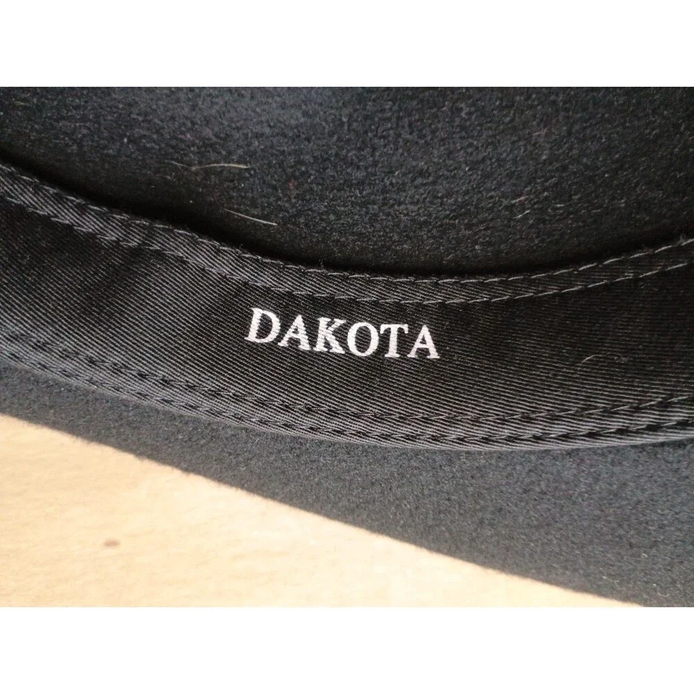 Twister Dakota 100% Wool Size Large Cowboy Hat Western Wear Black Rancher Felt